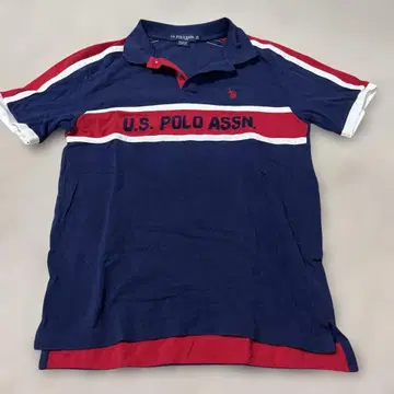 U.S. POLO ASSN. 네이비/레드 피케 셔츠 XL