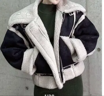 EMODA 무스탕 자켓 블랙