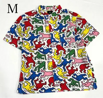새상품급 [사이즈 M] H&M 키스 해링 반팔 셔츠