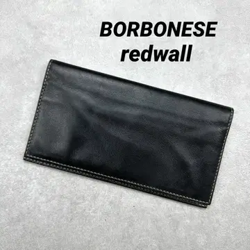 BORBONESE redwall 보르보네제 장지갑 가죽 블랙