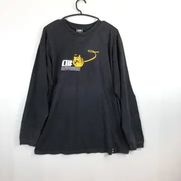 90s 00s USA제 알파 누메릭 긴팔 티셔츠 블랙 XL 사이즈
