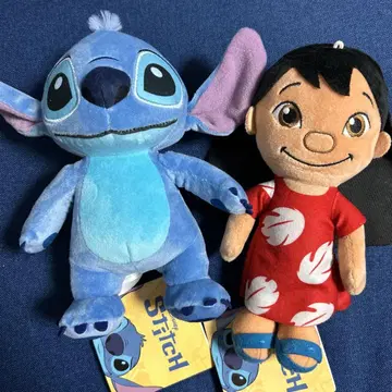 새상품 리로&스티치 봉제 인형 오하나 리로 스티치 2종 세트