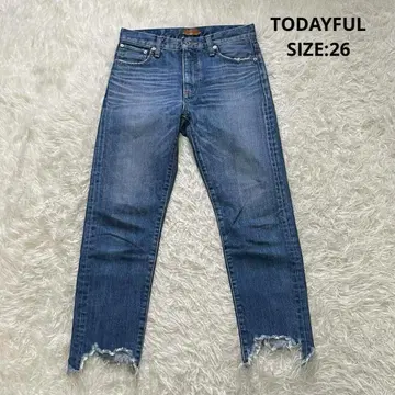투데이풀 SARA's Denim 컷오프 하이웨스트 데님 팬츠