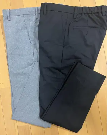 글로벌 워크 어반 슬랙스 새상품 미사용 블랙 그레이 2개 세트