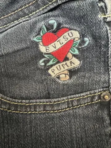 evisu PUMA 콜라보 청바지