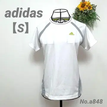 아디다스 adidas 반팔 상의 스포츠 웨어 S 여성용 화이트