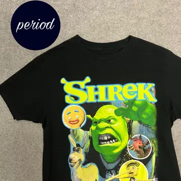 P1959 SHREK 슈렉 프린트 티셔츠 애니메이션 구제 의류