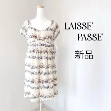 LAISSE' PASSE' 꽃무늬 슬리브리스 원피스 새상품