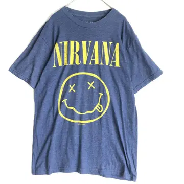 3045 NIRVANA 너바나 빅 프린트 밴딩 티셔츠 반팔 티셔츠