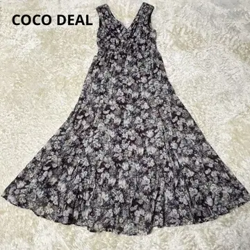 COCO DEAL 플라워 프린트 와셔 플리츠 원피스