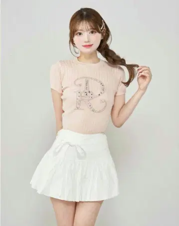 Darich 다리치 DR 비쥬 리브 니트 탑