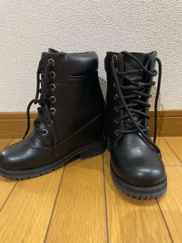 키높이 부츠 코스프레 블랙