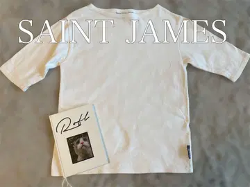 SAINT JAMES 세인트 제임스 반팔 바스크 티셔츠 화이트