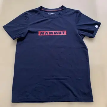 마무트 MAMMUT 네이비 반팔 티셔츠 로고 프린트 M 사이즈