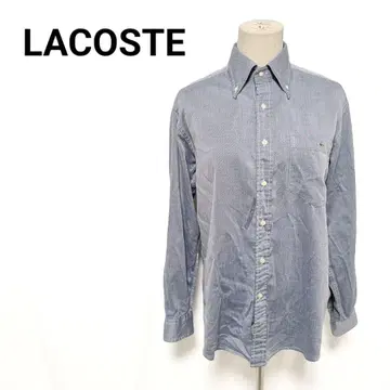 라코스테 LACOSTE 버튼 다운 셔츠 네이비 사이즈 3 악어 로고