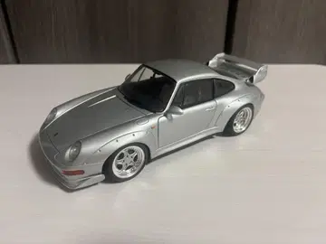 Porsche 911 GT 1/18 스케일 모델 실버