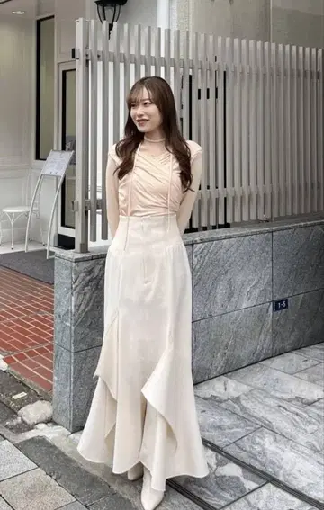 COCODEAL 코코딜 코르셋 리브 머메이드 스커트