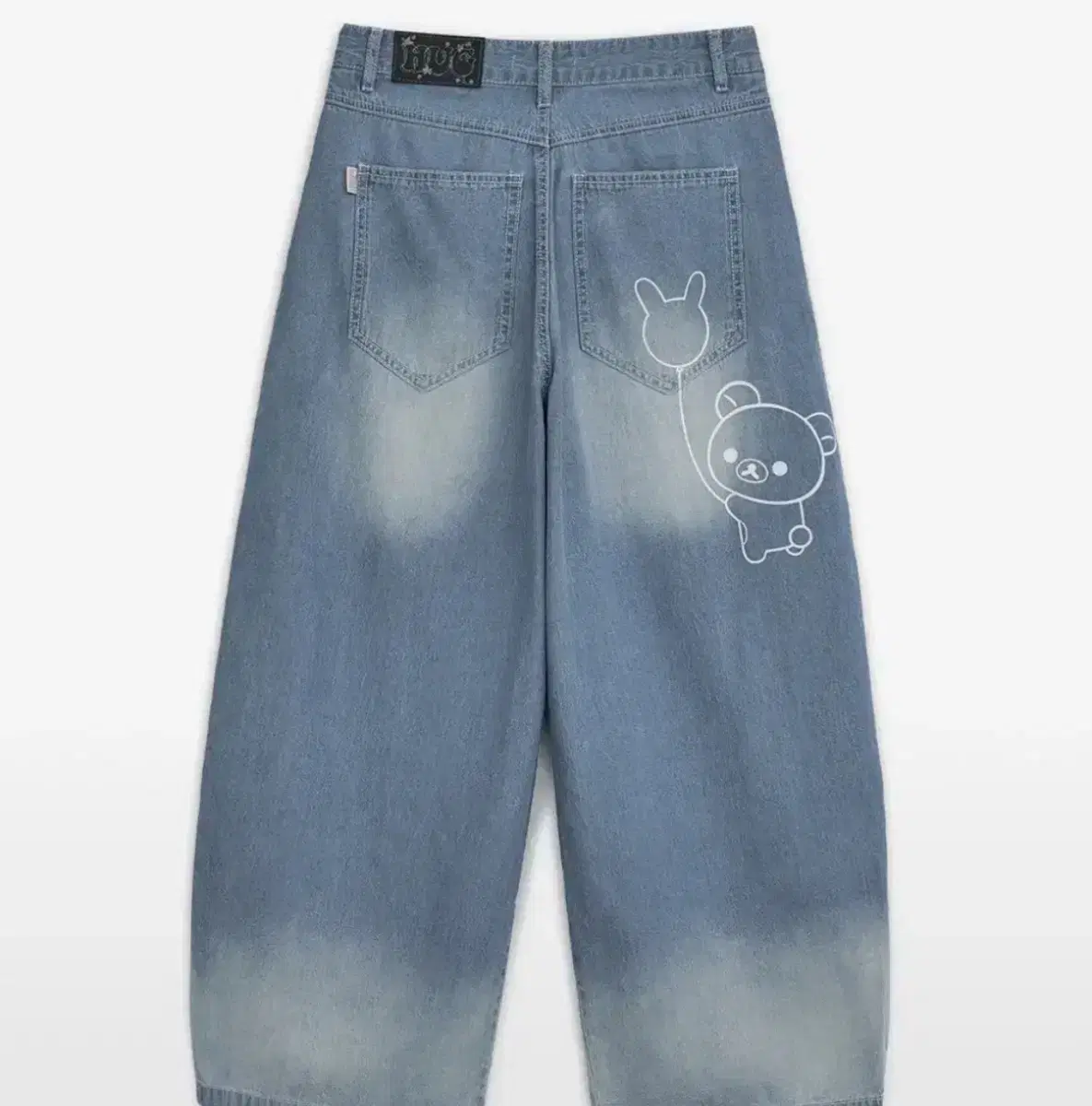 Hug Your Skin Rilakkuma Denim Pants Same-Day Delivery Pants