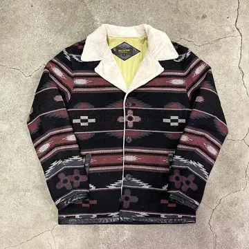 THE FLAT HEAD 네이티브 담요 자켓 네이티브 무늬