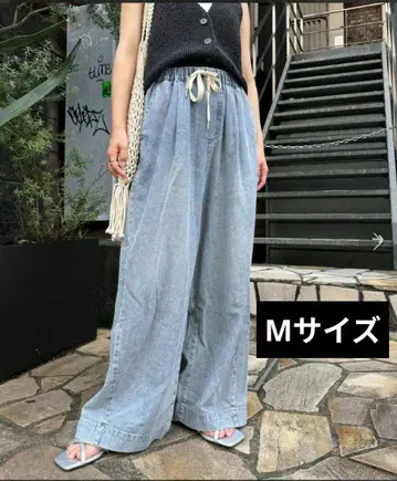 부드러운 와이드 이지 데님