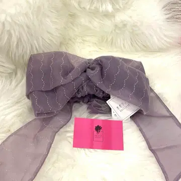 새상품 카오리노모리 헤어밴드 터번 핑크 레이스 골드