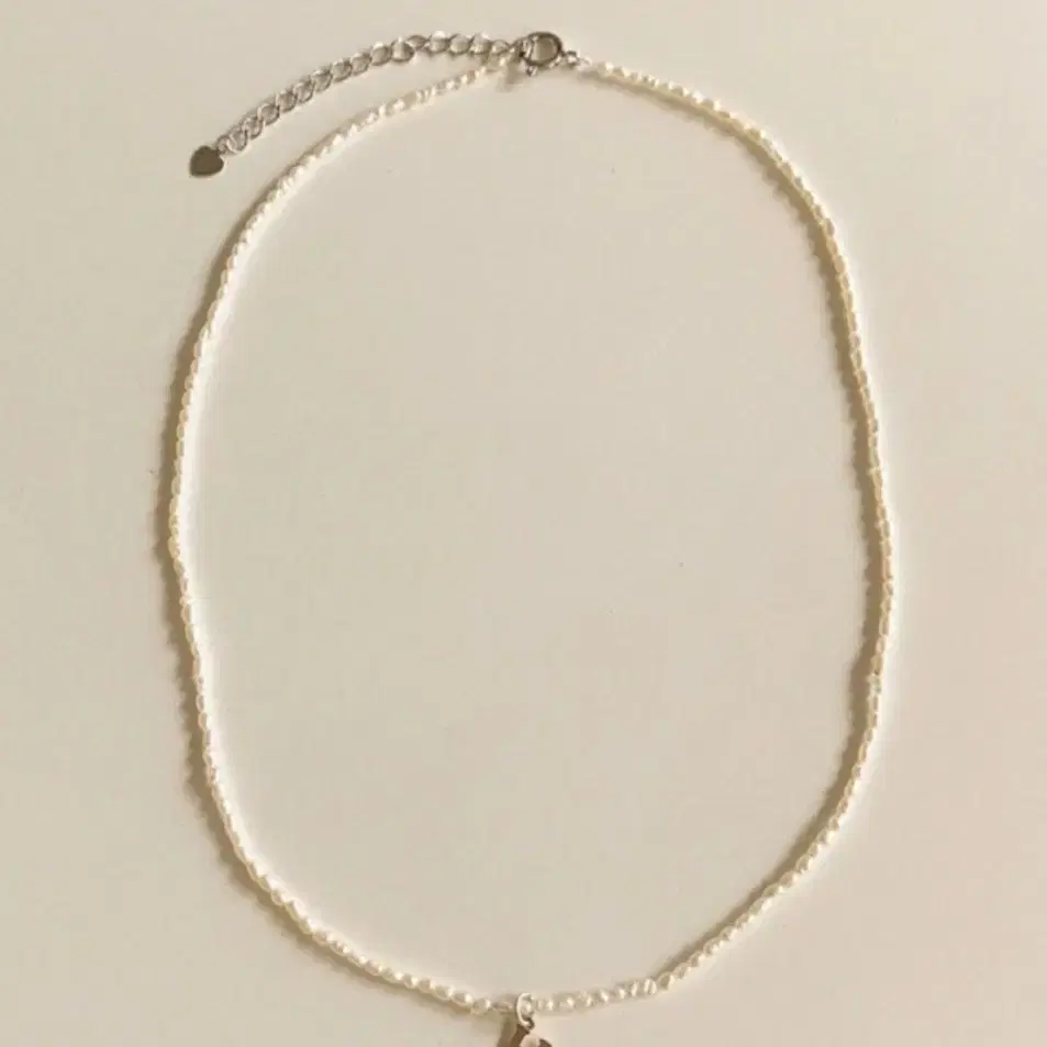 Deepbrow Initial Pearl Necklace petit initial pearl neck #딥