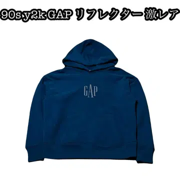 90s y2k GAP 리플렉터 양면 후드티 맨투맨 초레어 새상품급