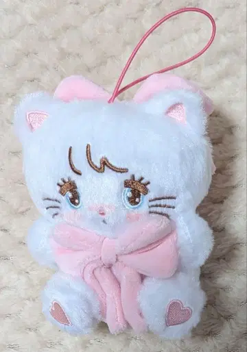 mikko characters 안아주는 리본 마스코트 봉제 인형 무스