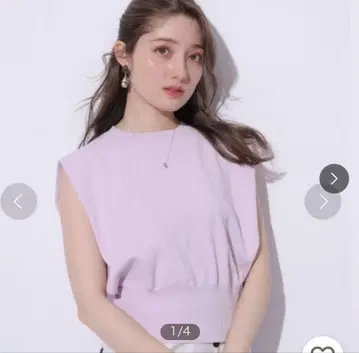 턱 슬리브 아웃 니트