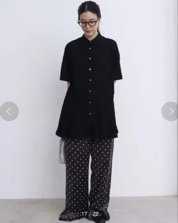 fig London 반팔 블라우스