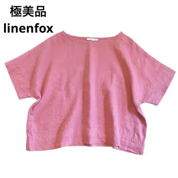 Linenfox 린넨 풀오버 반팔 상의 핑크