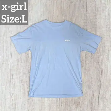 x-girl 라이트 블루 티셔츠 L 사이즈