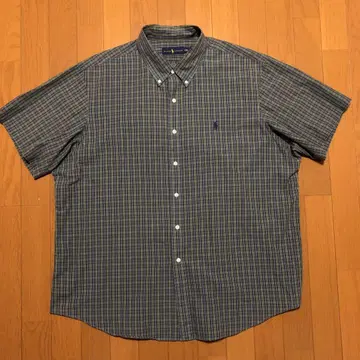 Ralph Lauren 반팔 셔츠 그린 계열 체크
