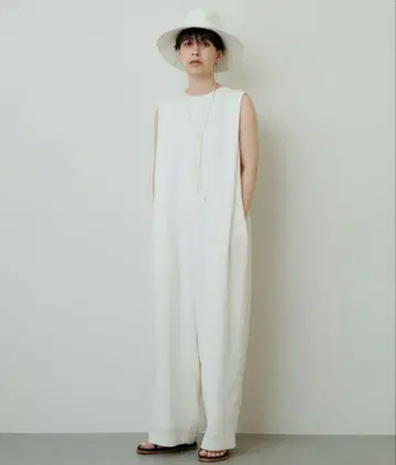 Whim Gazette 이중 직조 점프 수트 올인원