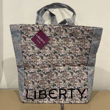 미사용 새상품 Liberty London] 미셸 블루 꽃무늬 토트백