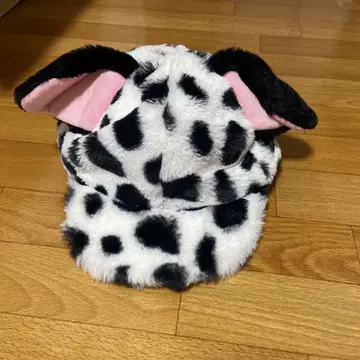 101마리 강아지 퍼 귀도리 모자