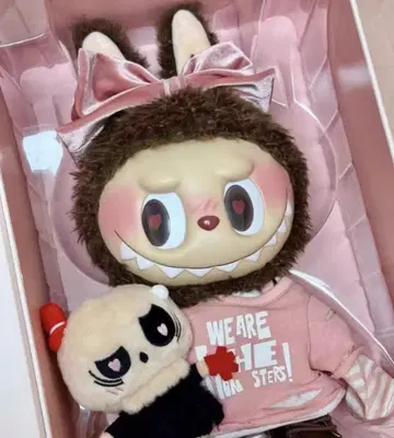 POPmart 러브 팝 마트 봉제 인형 Catch Me 핑크 38cm