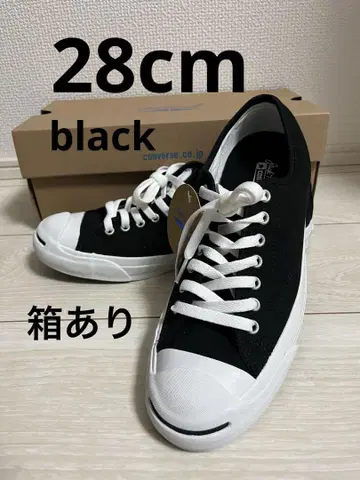 새상품 박스 있음 컨버스 잭 파셀 블랙 28cm