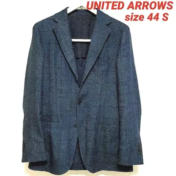 UNITED ARROWS 사이즈 44 S 네이비 블랙 워치 체크