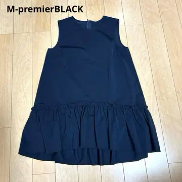 엠프리미어 프릴 블라우스 사이즈 34 네이비