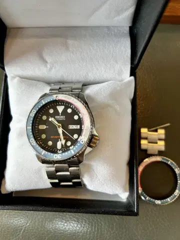 SEIKO 세이코 SKX009 커스텀 빈티지 커스텀, 3줄 벨트