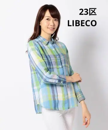 23구 [세탁 가능!] LIBECO 린넨 마드라스 체크 셔츠