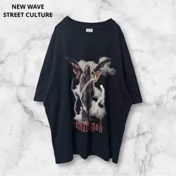 NEW WAVE STREET CULTURE 티셔츠 반팔 M 사이즈 블랙