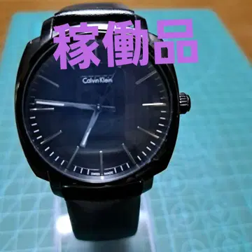캘빈클라인 블랙 아날로그 손목시계