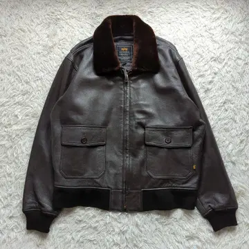 새상품급 알파인더스트리 플라이트 자켓 G-1 브라운 2XL