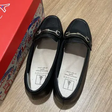 엘르 비트 로퍼 블랙 24cm
