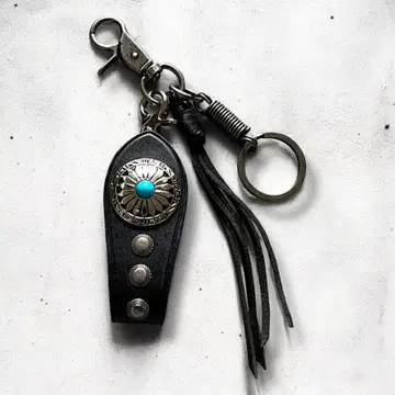 VIP 남성용 키링 가죽 키케이스 콘초 아메카지 빈티지