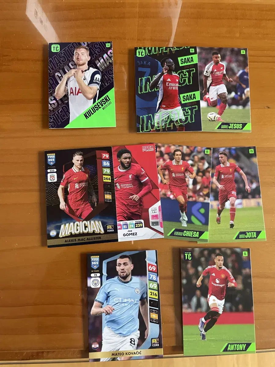 Epl 빅6 파니니 축구 카드 일괄 판매