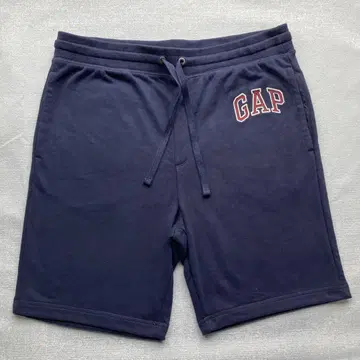 GAP 자수 맨투맨 하프 팬츠 네이비 L 사이즈