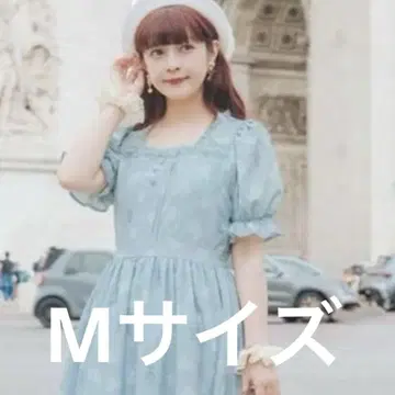 시마무라 아오키 미사코 NINA'S 콜라보 꽃무늬 원피스 M 라이트 블루